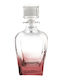 Domumart Crystal Whiskey Decanter 22cm with Stopper Pink 800ml