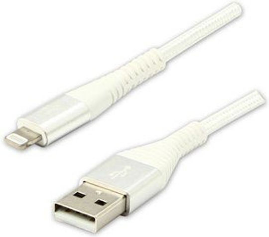 Logo Collection USB-A zu Lightning Kabel Weiß 2m