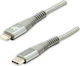 Logo Collection Geflochten USB-C zu Lightning Kabel Gray 1m