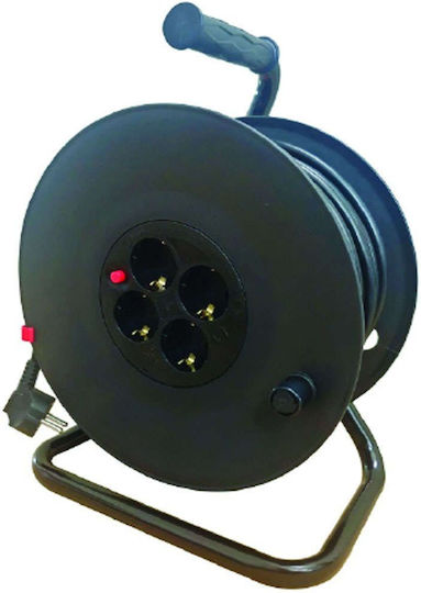 Aca Extension Reel Cord 3 x 1.5mm²/50m Black