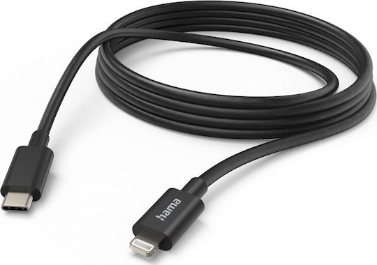 HAMA USB-C to Lightning Cable Μαύρο 3m (00201599)