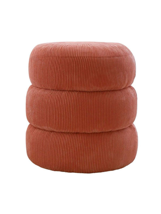 Hocker Für das Wohnzimmer Gepolstert mit Stoff Boum Coral 40x40x40cm