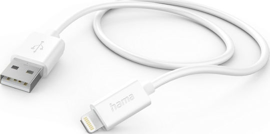HAMA USB-A to Lightning Cable Λευκό 1m 00201579