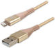Logo Collection USB-A to Lightning Cable Gold 1m