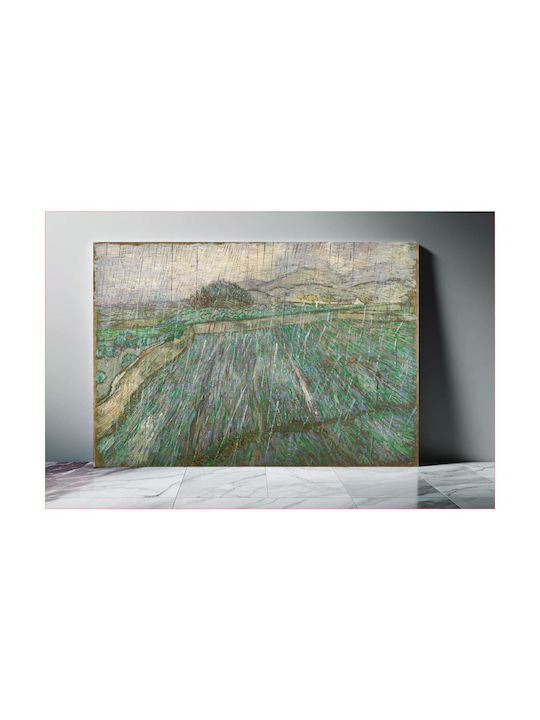 Vincent Willem Van Gogh, Dutch - Rain Painting Copy of Van Gogh on Canvas 50x40cm