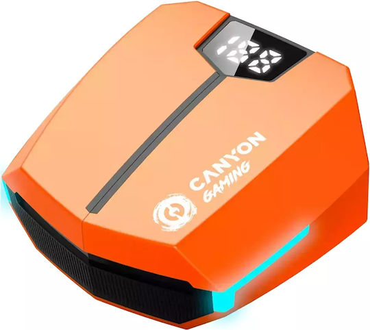 Canyon DoubleBee GTWS-2 In ear Bluetooth хендсфри Слушалки с Кутийка за Зареждане Оранжев