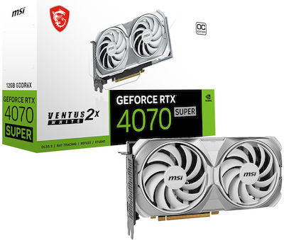 MSI GeForce RTX 4070 Super 12GB GDDR6X Ventus 2X OC Weiß Grafikkarte