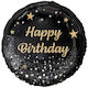 Balloon Foil Birthday-Celebration Black