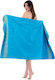 Beach Towel Cotton Turquoise 170x100cm.