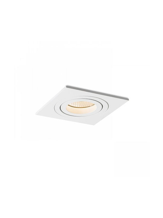 Rendl Light Studio Pasadena Χωνευτό Σποτ με Ντουί GU10 Λευκό 9.2x9.2εκ. 1τμχ