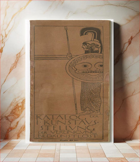 Catalog 1st Exhibition .vienna Secession March June 1898 Painting on Canvas 40x50cm