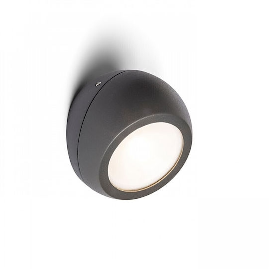 Rendl Light Studio Siv Oberfläche Wandmontierte Außenleuchte LED IP54 6W mit Warmweiß Licht 9.8x8.1x9.8εκ.