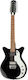Danelectro 59x12 Black Elektrische Gitarre SG Schwarz