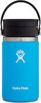 Hydro Flask Wide Mouth Μπουκάλι Θερμός Ανοξείδωτο BPA Free Μπλε 350ml