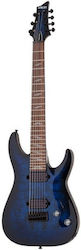 Schecter Omen Elite-7 Elektrische Gitarre Rot m...