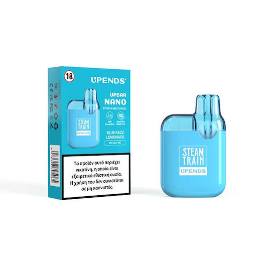Steam Train Einweg-E-Zigarette 600 Einweg-E-Zigaretten Blue Razz Lemonade 20mg Blaue
