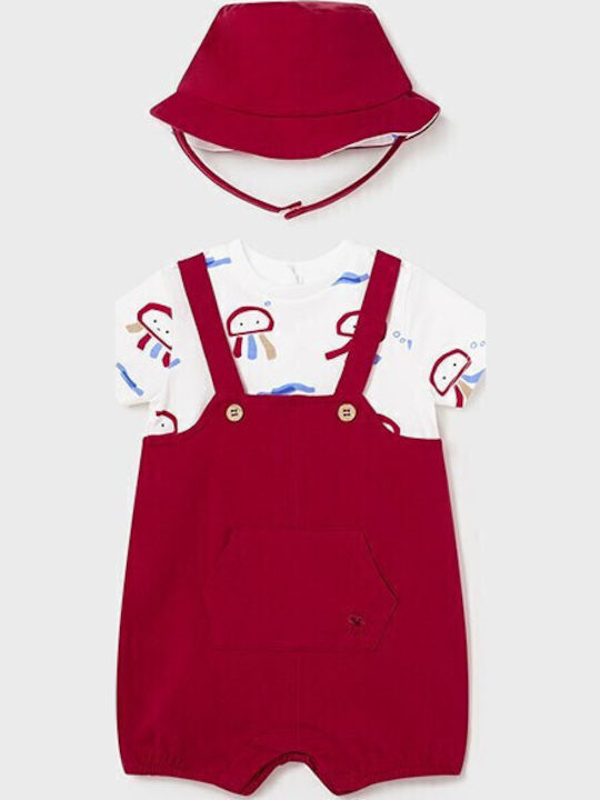 Mayoral Baby Bodysuit Short-Sleeved Red