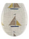 Eurocasa Καπάκι Λεκάνης Πλαστικό 46x37.5cm Καραβάκια