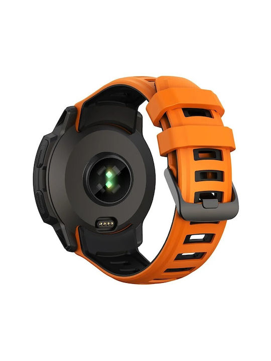 Curea Silicon Portocaliu (Garmin Instinct 2X - Portocaliu/negru)