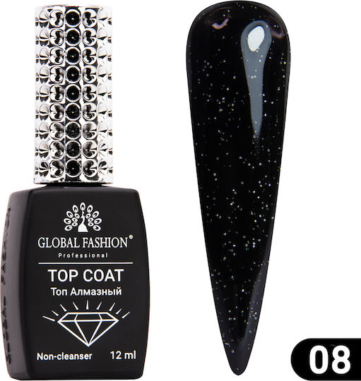 Global Fashion Top Coat για Απλά Βερνίκια 12ml