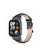 Mijobs Armband Leder Schwarz (Redmi Watch 3)