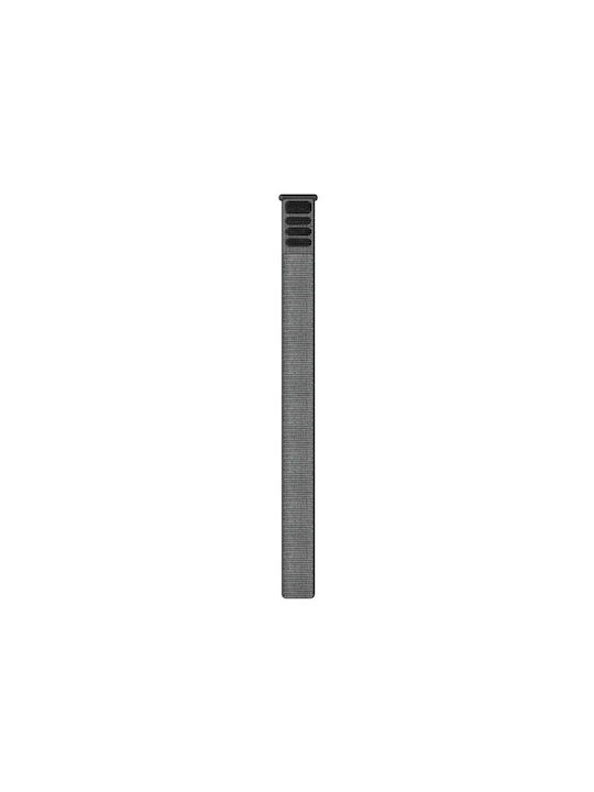 Garmin Strap Fabric Gray (Garmin 22mm UltraFit Nylon Strap Gray is compatible with Garmin wearables)