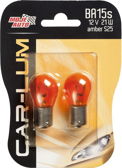 Moje Auto Lamps Car & Motorcycle PY21W-BAU15s 12V 21W 2pcs
