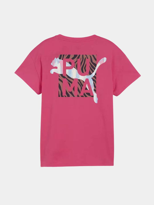 Puma Γυναικείο T-shirt Ροζ