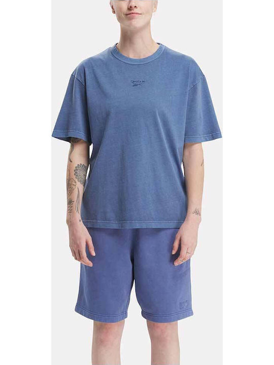 Identity Washed T-shirt Μπλε