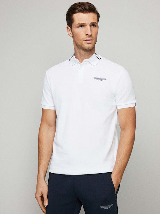 Hackett Men's Short Sleeve Blouse Polo White