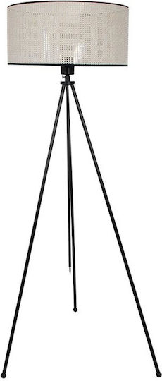 Fylliana Alok Floor Lamp H128xW40cm. with Socket for Bulb E27 Beige