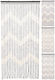 H&S Collection Plastic Door Curtain Multicolour 90x180cm 468326