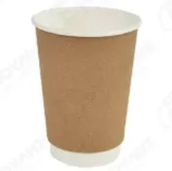 THalassinos Disposable Cup Paper Double Wall Brown 360ml 25pcs