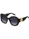 Marc Jacobs Women's Sunglasses with Black Plastic Frame and Black Gradient Lens MARC 722/S 807