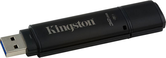 Kingston Datatraveler 4000 G2 32GB USB 3.0 Stick Μαύρο