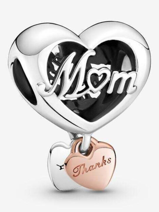 Pandora Thank You Mum Charm Inimă Din Argint