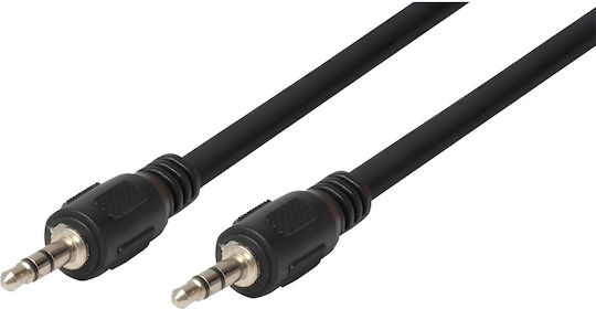Καλώδιο Ήχου 3.5mm male - 3.5mm male Μαύρο 5m 0111040045