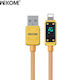 WK Wdc-06 USB-A to Lightning Cable 12W Χρυσό 1m