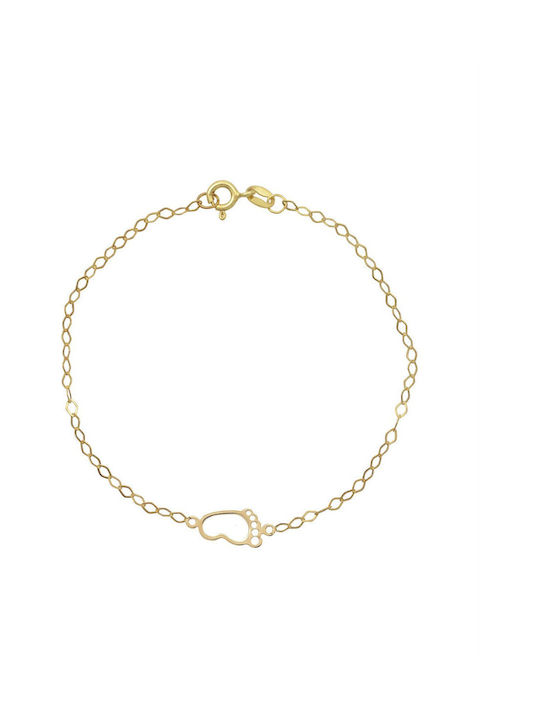 Kontopoulos Kids Bracelet Chain Made of 9K Gold