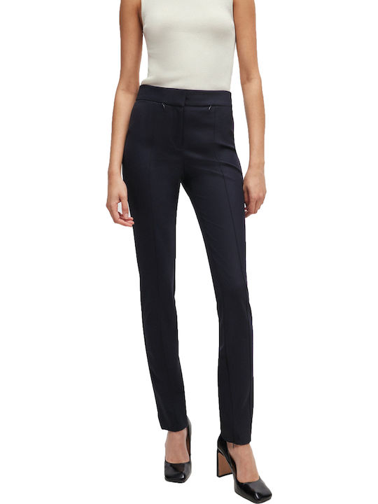 Damen Stoff Hose Schwarz