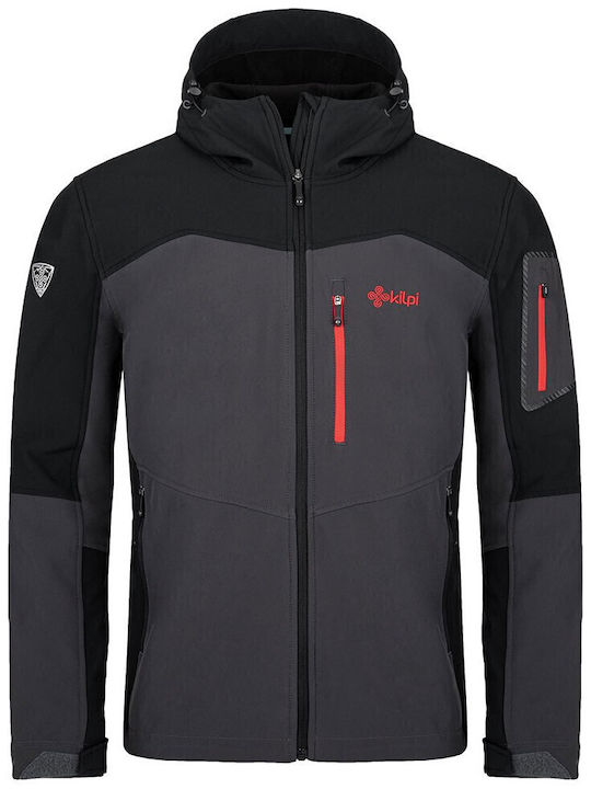 Geci Bărbați Softshell Waterproof și cu Protecție Împotriva Vântului Gri