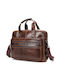 Leder Herrentasche Geldbörse Braun