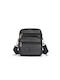 Herren Ledertasche Schulter / Crossbody Schwarz