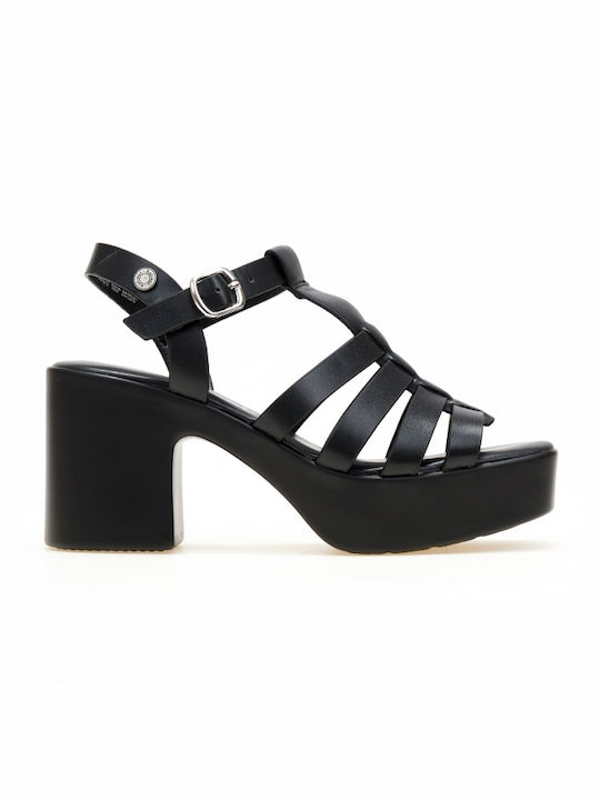 Refresh Women's Sandals with Ankle Strap Black