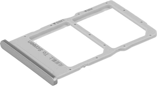 Sim-Kartenhalterung Silber für Huawei P40 Lite