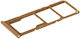 Sim Card Slot Gold for Samsung Galaxy A20.