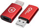 Microconnect Конвертор USB-A мъжки към USB-A женски 1бр