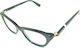 Lussile Γυναικείος Κοκκάλινος Σκελετός Γυαλιών Cat Eye Πράσινος LS32335 LN01