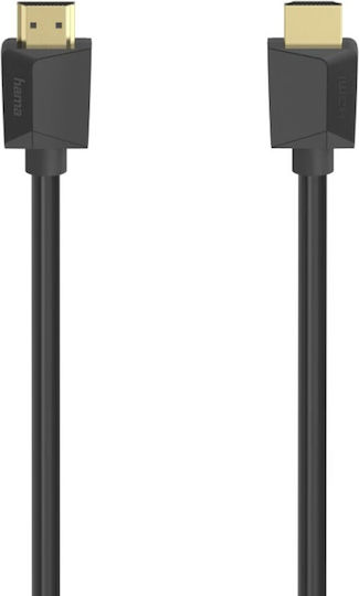 HAMA Cablu HDMI 2.1 Ultra High Speed 48Gbps 4K 120Hz HDR VRR HDMI De Sex Masculin - HDMI De Sex Masculin 2m Negru
