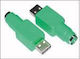 Microconnect Конвертор PS/2 мъжки към USB-A женски Зелен 1бр USBAPS2F